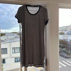 Striped Fitted T-Shirt Dress